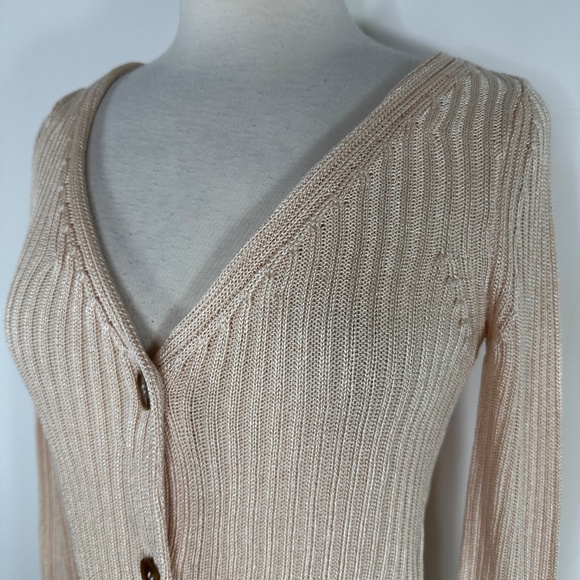 NWT Free People Game On Button Front Cardigan in White Swan Size XS MSRP $78 - Picture 5 of 16